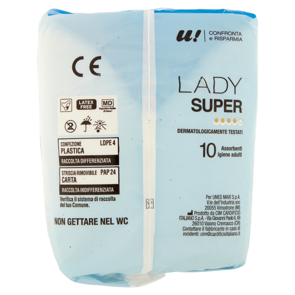 10 Assorbenti Lady Super U! Confronta e Risparmia